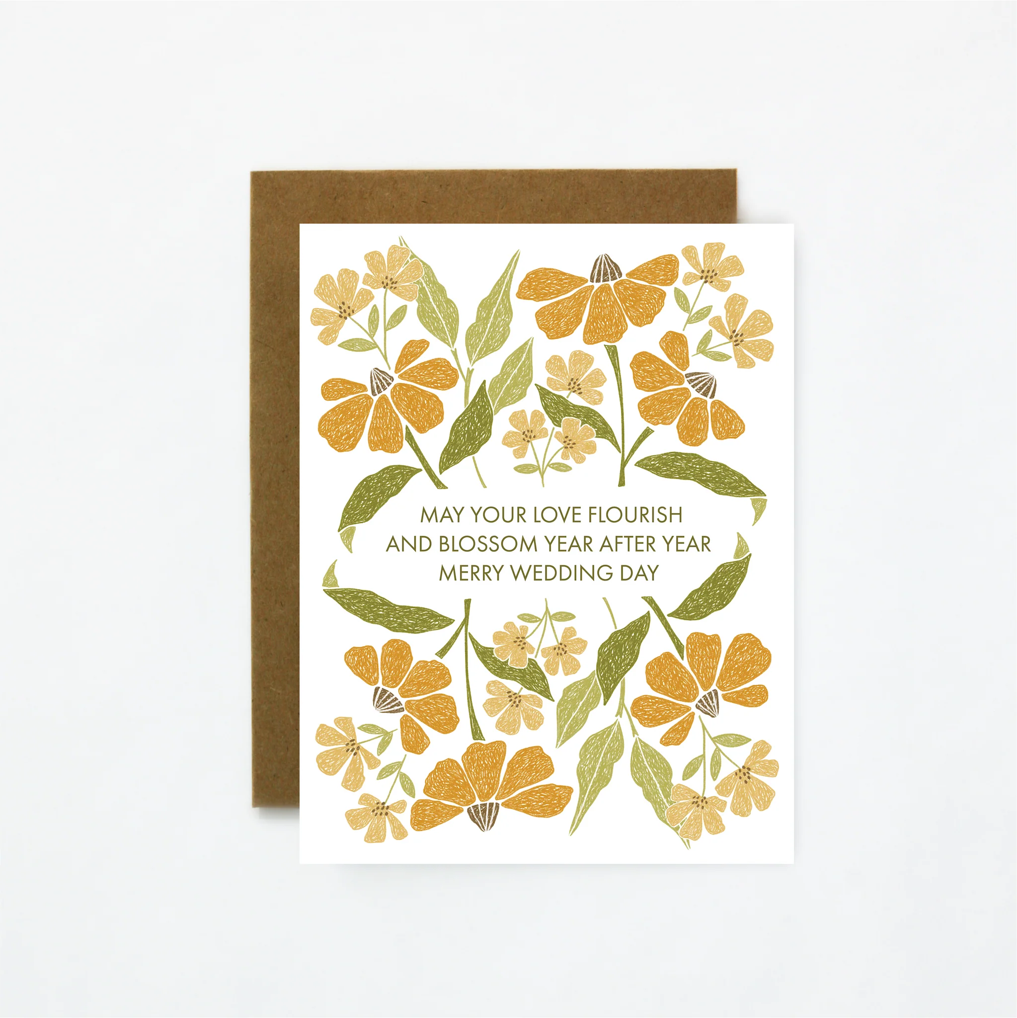 Quiet Lines Wedding/Engagement Card Flourishing Love